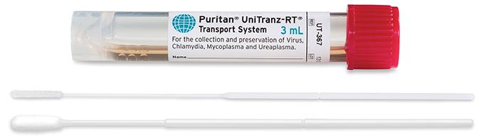 Puritan UniTranz-RT Sterile Elongated & Ultrafine Flock Swabs