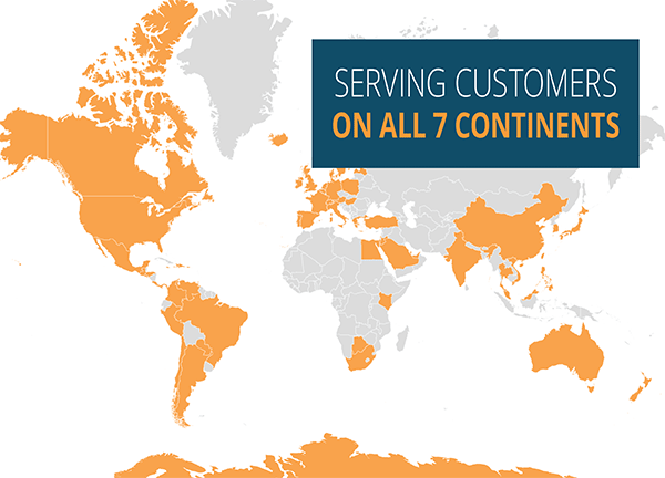Serving Customers on all 7 Continents